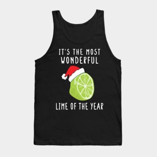 It's The Most Wonderful Lime Of The Year Funny Christmas Fruit Pajama Shirt Tank Top